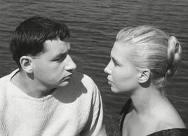 Silvia Monfort and Philippe Noiret in La Pointe Courte (1955)