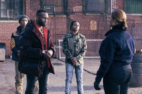 Queen Latifah and Jayson Wesley in The Equalizer (2021)