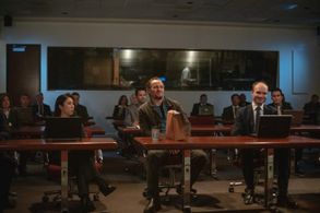 Jason Clarke and Jennifer Yun in Silk Road (2021)