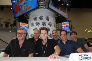 Diedrich Bader, Alan Burnett, Kevin Conroy, James Krieg, and Butch Lukic