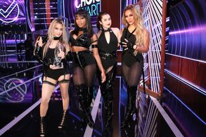 Normani, Ally Brooke, Dinah Jane, Lauren Jauregui, and Fifth Harmony at an event for The 43rd Annual People's Choice Awa