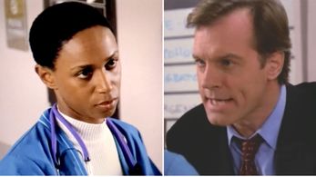 Shay w/Stephen Collins on 7th Heaven set.