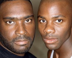 Writer Antwone Fisher and actor Derek Luke