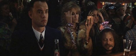 Tom Hanks, Gary Sinise, Tiffany Salerno, and Marla Sucharetza in Forrest Gump (1994)