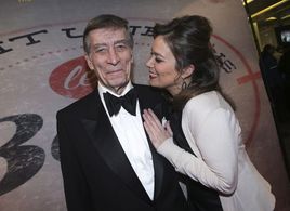 Joëlle Morin alongside her father at the 