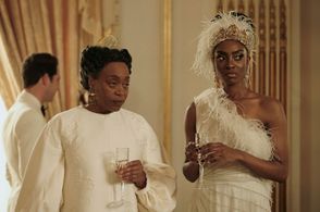 Angela Wynter and Anita-Joy Uwajeh in Vampire Academy (2022)