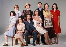 Israel Ogalbo, Swell Ariel Or, Mali Levi, Michael Aloni, Yuval Scharf, and Hila Saada in The Beauty Queen of Jerusalem (