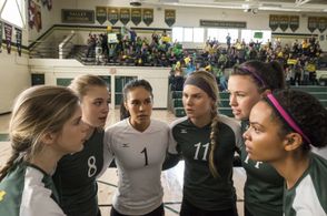 Tiera Skovbye, Erin Moriarty, Nesta Cooper, Natalie Sharp, Lillian Doucet-Roche, and Rebecca Merasty in The Miracle Seas