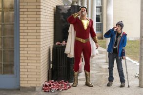 Zachary Levi and Jack Dylan Grazer in Shazam! (2019)