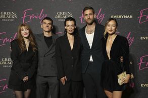 Amelia Gething, Fionn Whitehead, Emma Mackey, Oliver Jackson-Cohen and Alexandra Dowling at the UK premiere of Emily