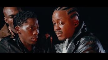 Muntu (Wandile Molebatsi) is threatened by Bomba in 