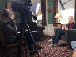 John with actor Jane Alexander