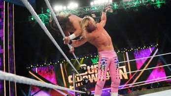 Mansoor Al-Shehail and Nic Nemeth in WWE Super Show-Down (2020)