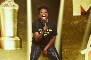 Leslie Jones and Kevin Mazur at an event for 2021 MTV Movie & TV Awards (2021)