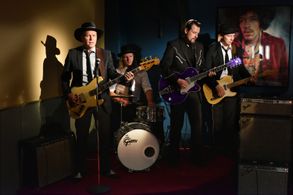 Marko Haavisto, Jouni Saario, Samuli Halonen, and Jaakko Rossi in The Other Side of Hope (2017)