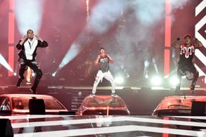 Christopher Vélez, Richard Camacho, and Zabdiel De Jesús at an event for 2020 MTV Video Music Awards (2020)