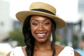 Chantel Riley at an event for Wynonna Earp (2016)