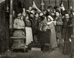 Mrs. William Bechtel, William Bechtel, Guy Hedlund, Bessie Learn, and Harold M. Shaw in The Mine on the Yukon (1912)