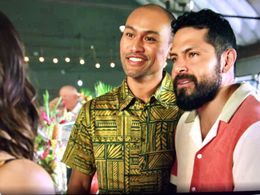 Lacey Chabert (Emma),Napoleon Tavale (Sebastian),and Omar Bustamante (Frankie) in Groundswell.