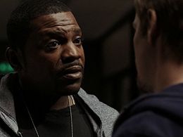 Mekhi Phifer and Riley Smith in Frequency (2016)
