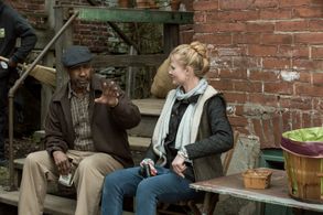 Denzel Washington and Charlotte Bruus Christensen in Fences (2016)