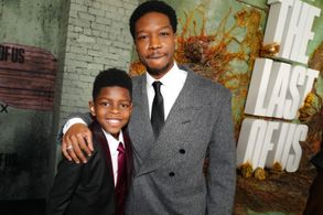 Keivonn Woodard and Lamar Johnson at an event for The Last of Us (2023)