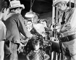 Will Geer, Juan Chacón, and Rosaura Revueltas in Salt of the Earth (1954)