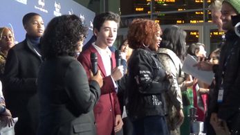 Sean Philip Glasgow and Nathan Arenas at the premiere of Diary Of A Future President