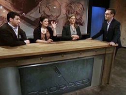 Ted Allen and Alex Guarnaschelli in Chopped (2007)