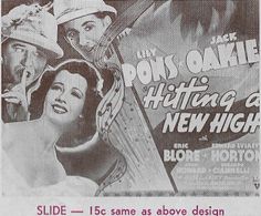 Edward Everett Horton, Eric Blore, John Howard, Jack Oakie, and Lily Pons in Hitting a New High (1937)