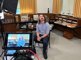 Filming in Walt Disney's Office