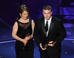 Karen O'Hara and Robert Stromberg at an event for The 83rd Annual Academy Awards (2011)
