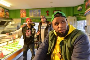 Mimoun Oaïssa, Ruben van der Meer, and Willie Wartaal in The Masters (2015)