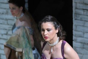 Goneril from King Lear, Shakespeare, Director Andrei Serban, Bulandra Theatre, Bucharest, Romania