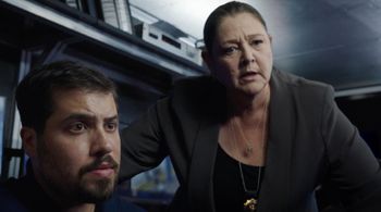 Camryn Manheim and Ethan Levy in Law & Order (1990)