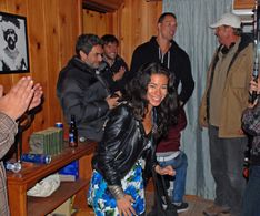 Closing cast party with the unsinkable Angelic Zambrana front and center.