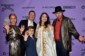 Jeff Plunkett, Mariana van Zeller, Darren Foster, and Cristina Costantini at an event for Mucho Mucho Amor: The Legend o