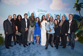 John Lasseter, Ron Clements, Alan F. Horn, Dwayne Johnson, Lin-Manuel Miranda, Temuera Morrison, John Musker, Alan Tudyk