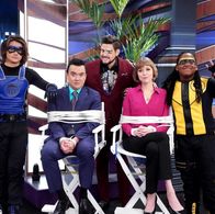 Luca Luhan, Terrence Little Gardenhigh, Winston Story, David Blue, and Carrie Barrett in Danger Force (2020)