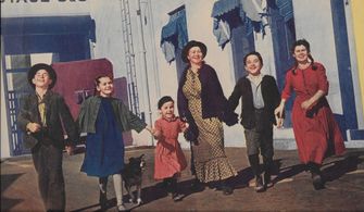 Fay Bainter, Betty Brewer, Billy Lee, Carolyn Lee, Carl 'Alfalfa' Switzer, and Joyce Arleen in Mrs. Wiggs of the Cabbage