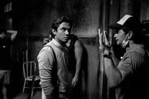 Actor JC Santos and Director Carlo Ledesma on the set of Sunod (2019)