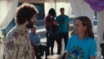 Traci Belushi and Dave Burd 