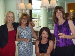 Theatre West party pre 50th Anniversary gala with Jill Jones, Connie Mellors and Maria Kress.