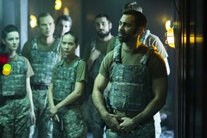 Tom Benedict Knight and cast of The Call Up