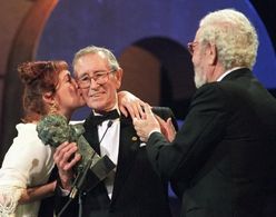 José María Forqué, Verónica Forqué, and Luis García Berlanga in IX premios Goya (1995)