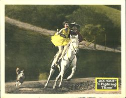 Olive Hasbrouck, Jack Hoxie, and Bunk the Dog in The Fighting Three (1927)