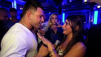 Ronnie Magro, Deena Nicole Cortese, and Monica Pinto in Jersey Shore (2009)