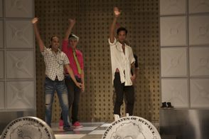 Sutan Amrull, Alexis Mateo, and Manila Luzon in RuPaul's Drag Race (2009)