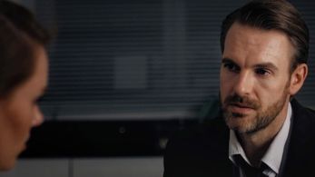 Adam as 'DCI Camber' in Episode 4 of 'Oville'.