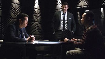 David Boreanaz, John Boyd, and Japheth Gordon in Bones (2005)